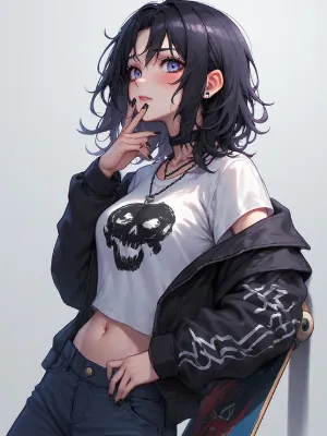 Chat with Raven, the Goth character AI chatbot