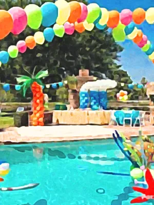 Chat with Pool Party, the  character AI chatbot