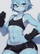 Chat with Blue, the Furry character AI chatbot