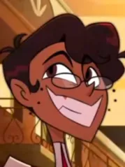 Chat with Human alastor radio apple, the  character AI chatbot