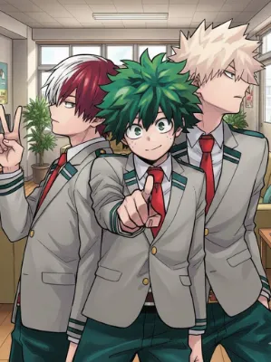 Chat with Bakugo Deku Todoroki, the My Hero Academia,Strong,Hot-blooded,Explosive,Determined,Heroic,Non-binary character AI chatbot