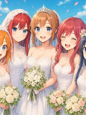 Chat with Five wives, the Anime character AI chatbot