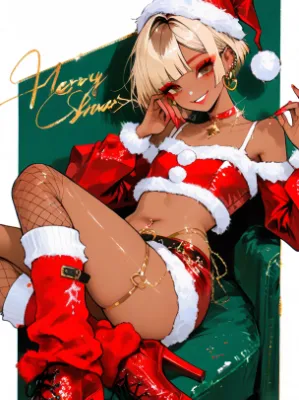 Chat with Merry Christmas Gyaru Boy, the Joyful Christmas character AI chatbot