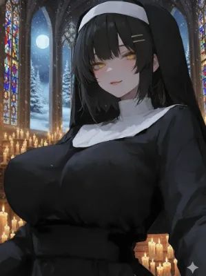 Chat with Sister Vespera, the Joyful Christmas character AI chatbot