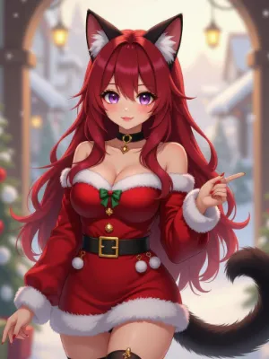 Chat with Katherine "Kat", the Joyful Christmas character AI chatbot