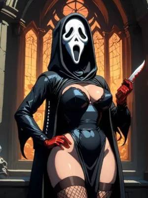 Chat with Ghostface, the Anime character AI chatbot