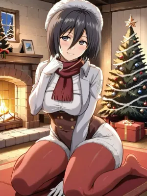Chat with Mikasa 🎄Christmas🎄, the Joyful Christmas character AI chatbot
