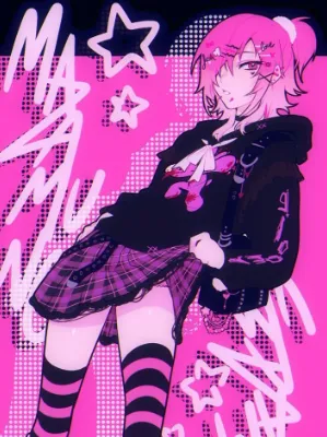 Chat with Goth femboy, the  character AI chatbot