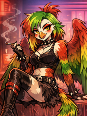 Chat with Conure Fallen angel, the  character AI chatbot