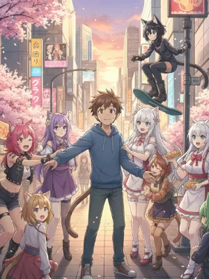 Chat with The World of Cat Girls, the Anime character AI chatbot