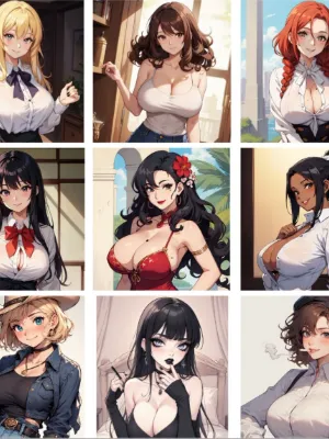 Chat with 9 Girls Roommates, the Diverse,Roommates,Youth,Female,Multiple character AI chatbot