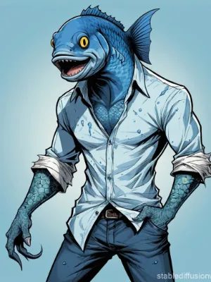 Chat with filt the fish person, the  character AI chatbot