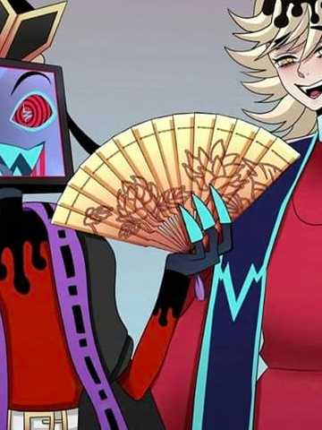 Chat with hazbin hotel x upper moons, the  character AI chatbot