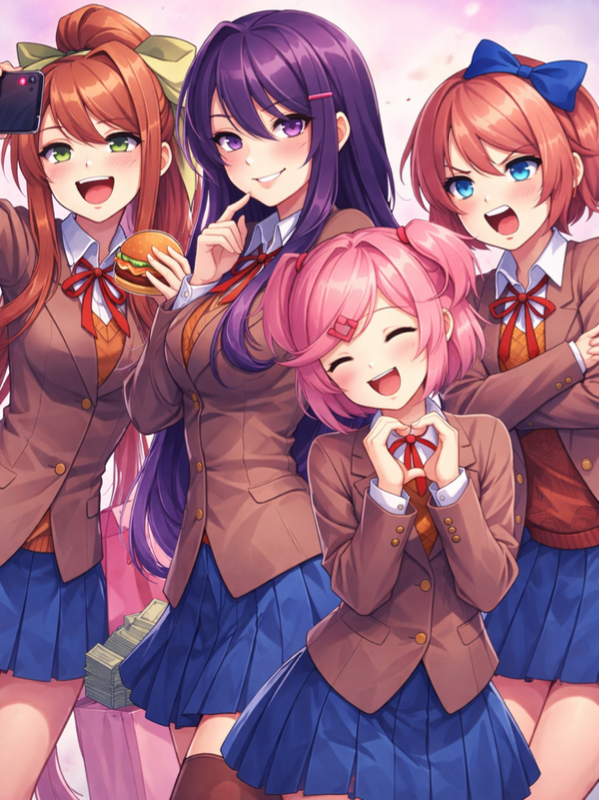 Chat with DDLC opposite universe, the Game Characters character AI chatbot