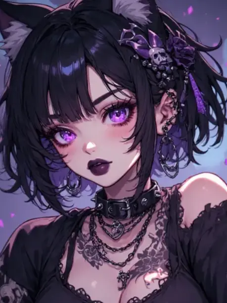 Chat with Mia, the Tsundere,Gothic,sμbmissive,Dominant,Female character AI chatbot