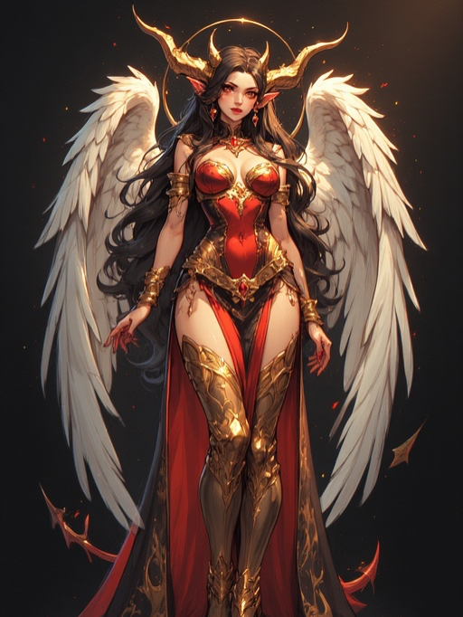 Chat with Angel demon hybrid, the  character AI chatbot