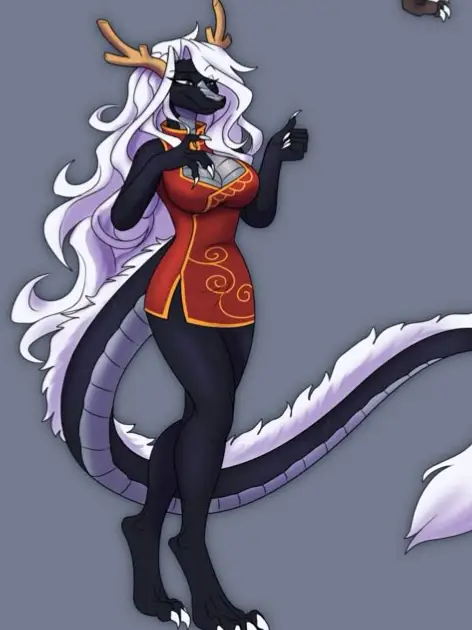 Chat with Curse Dragon  Dark⚫, the Anime character AI chatbot