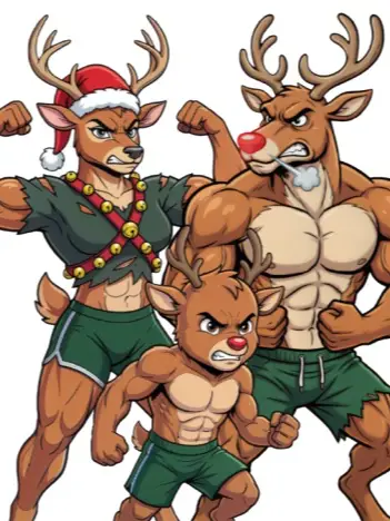 Chat with Reindeer Family, the  character AI chatbot