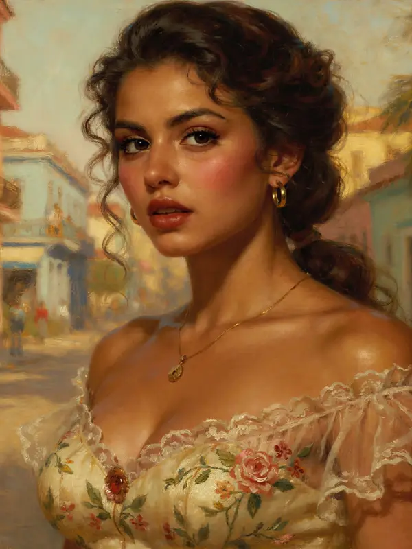 Chat with Elena Maria Valdez, the Romance character AI chatbot