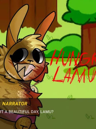 Chat with Hungry lamu, the RPG character AI chatbot