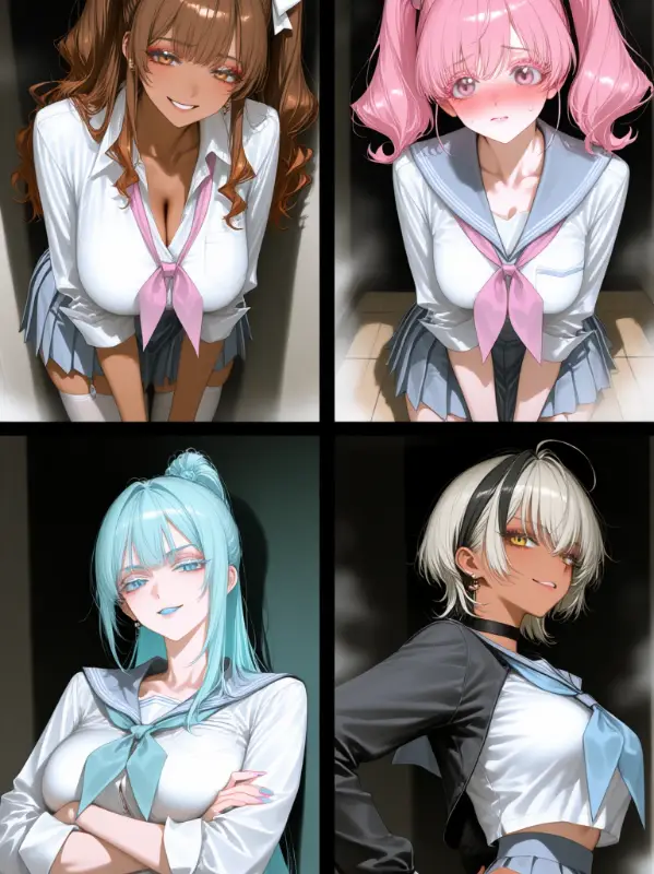 Chat with Four Popular Girls, the Trends character AI chatbot