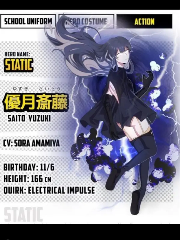 Chat with Saito Yuzuki (PT2), the My Hero Academia character AI chatbot