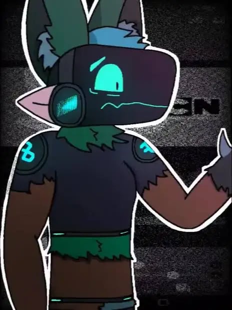 Chat with Protogen Outbreak, the Furry character AI chatbot