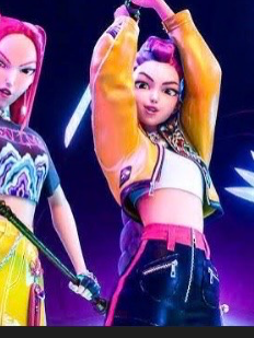 Chat with K-pop demon hunter sleepover, the  character AI chatbot