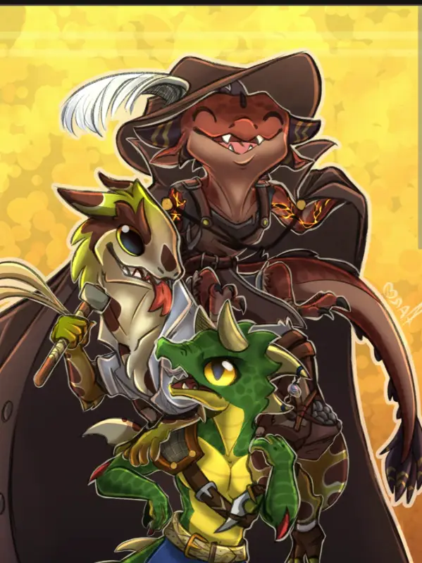 Chat with Three kobolds in a trenchcoat, the RPG character AI chatbot