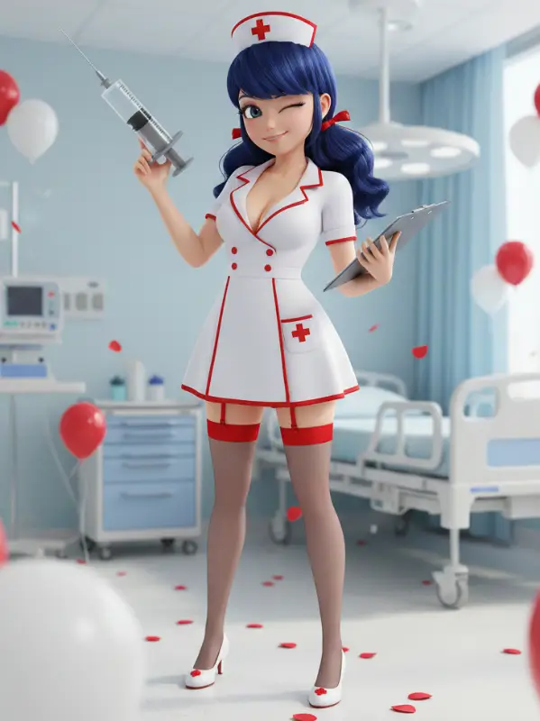 Chat with nurse marinette your pair, the  character AI chatbot