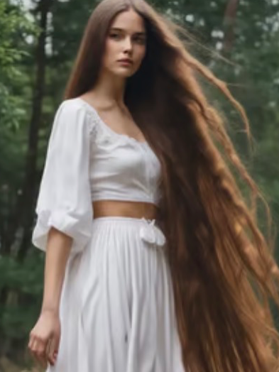 Chat with Long Hair Girlfriend, the Romance character AI chatbot