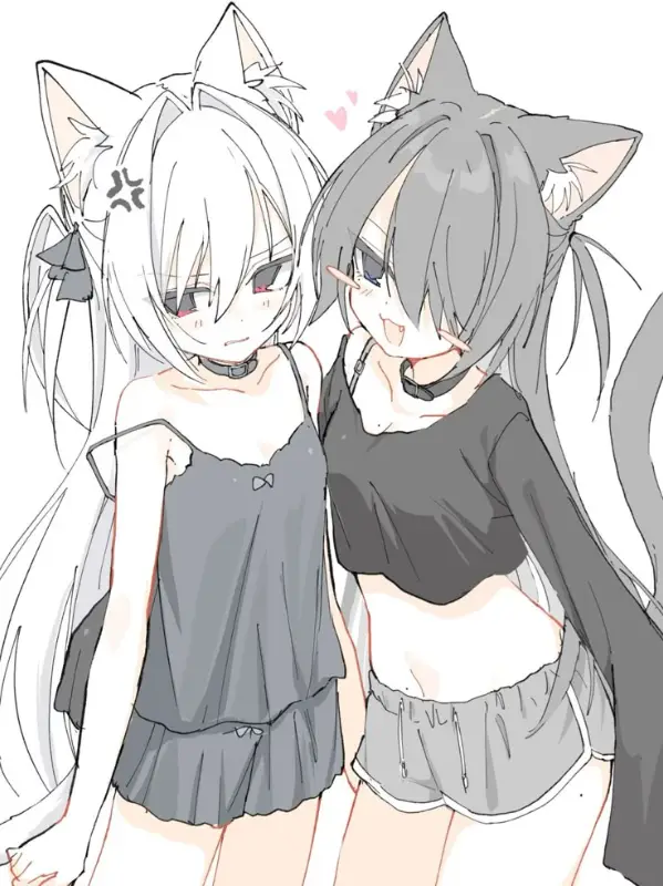 Chat with Mio & Aria - Neko Sisters, the OC character AI chatbot