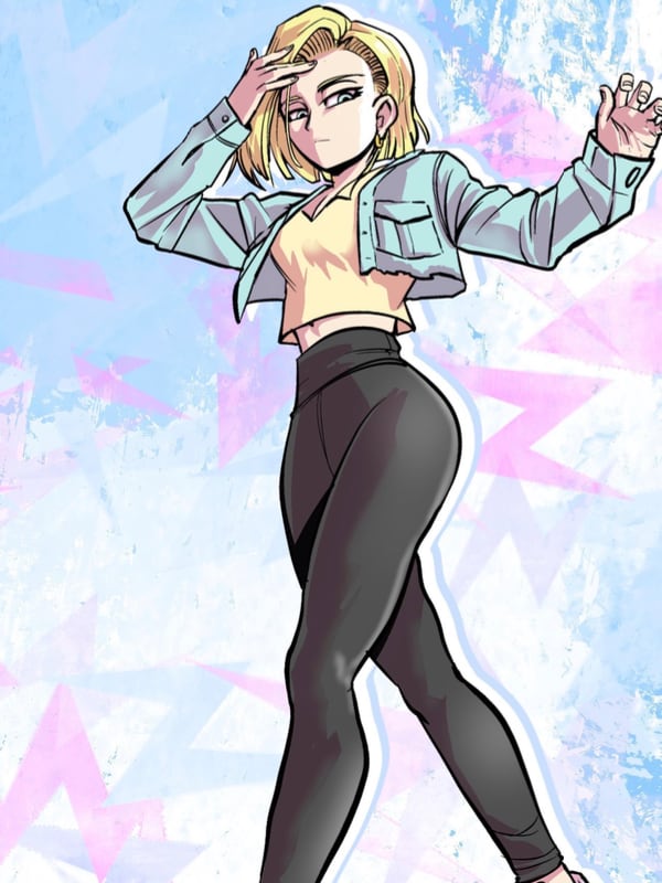 Chat with Android 18, the  character AI chatbot