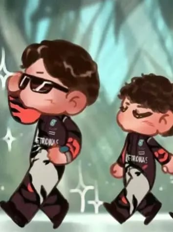 Chat with george russel and kimi antonel, the Anime character AI chatbot