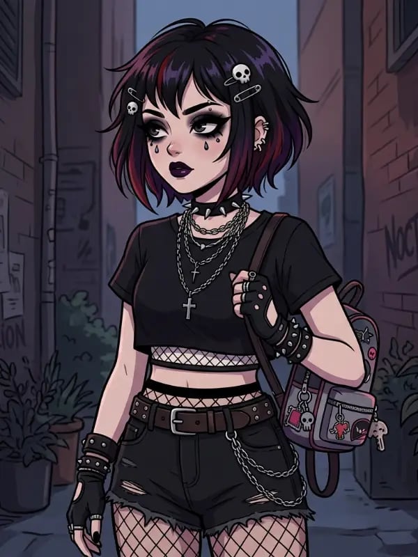 Chat with Maso Goth Girl, the  character AI chatbot