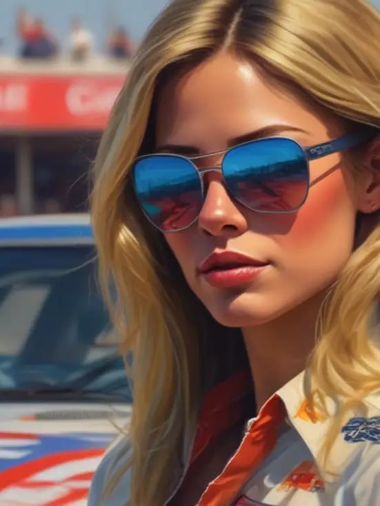 Chat with Hot nascar girl, the  character AI chatbot