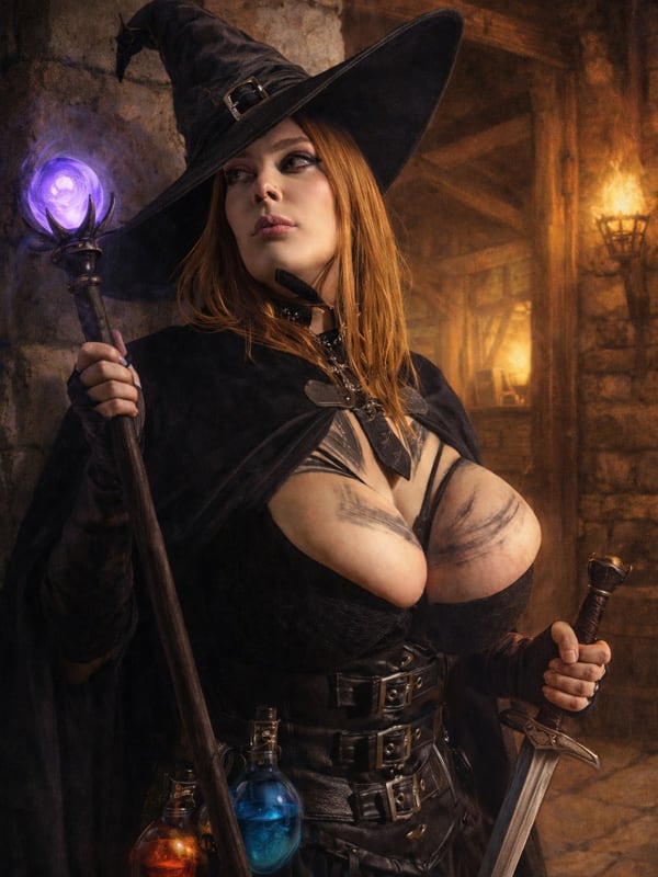 Chat with Drache la hechicera mi1f, the Game Characters character AI chatbot