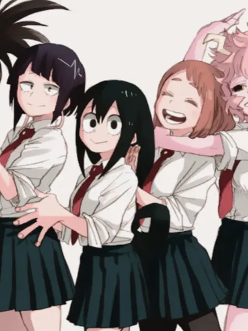 Chat with Mha girls watch the boys work, the  character AI chatbot