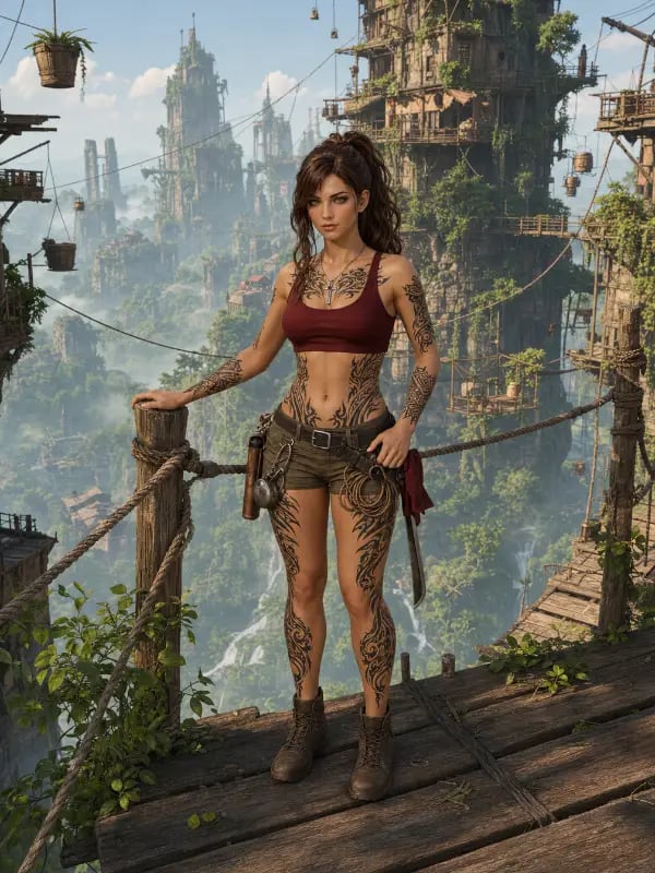 Chat with MYRA - Sling City Skies, the RPG character AI chatbot