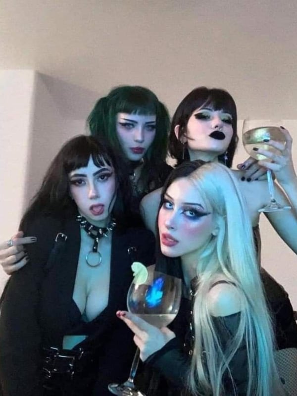 Chat with Goth girl party, the OC character AI chatbot