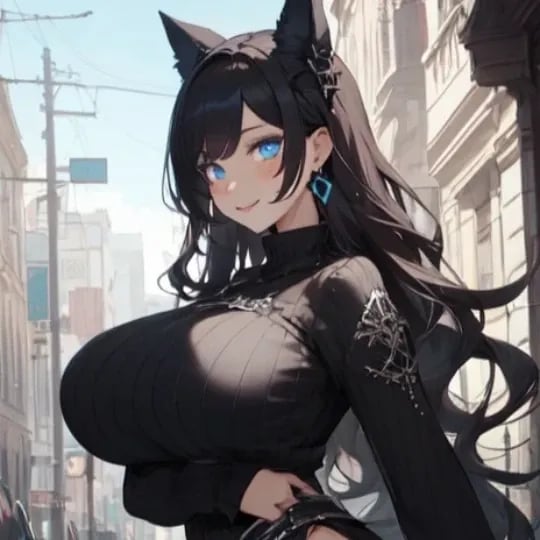 Chat with Luna Noire, the OC character AI chatbot