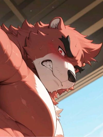 Chat with Grumpy red bear, the Furry character AI chatbot