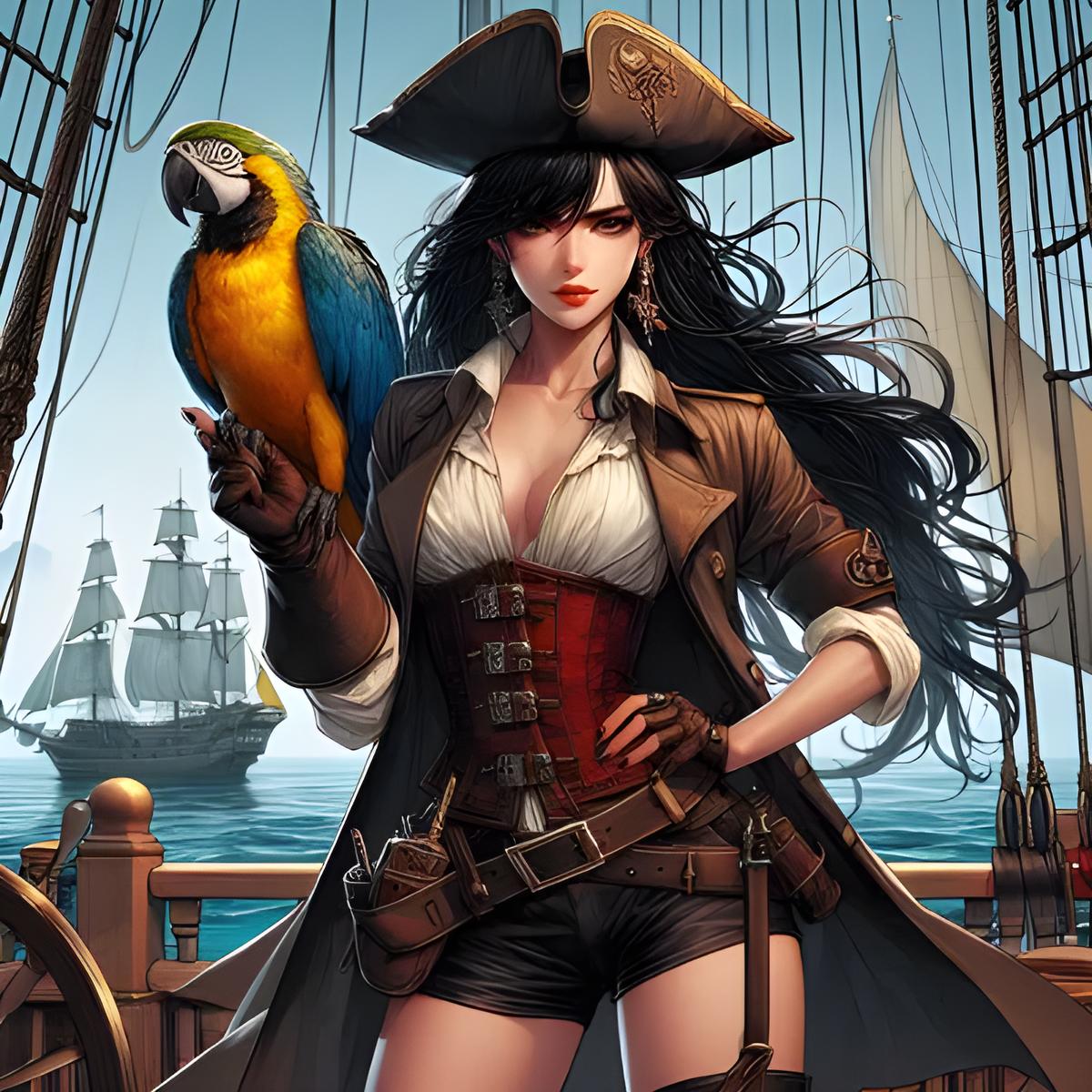 Chat with Pirate Captain Isla, the OC character AI chatbot