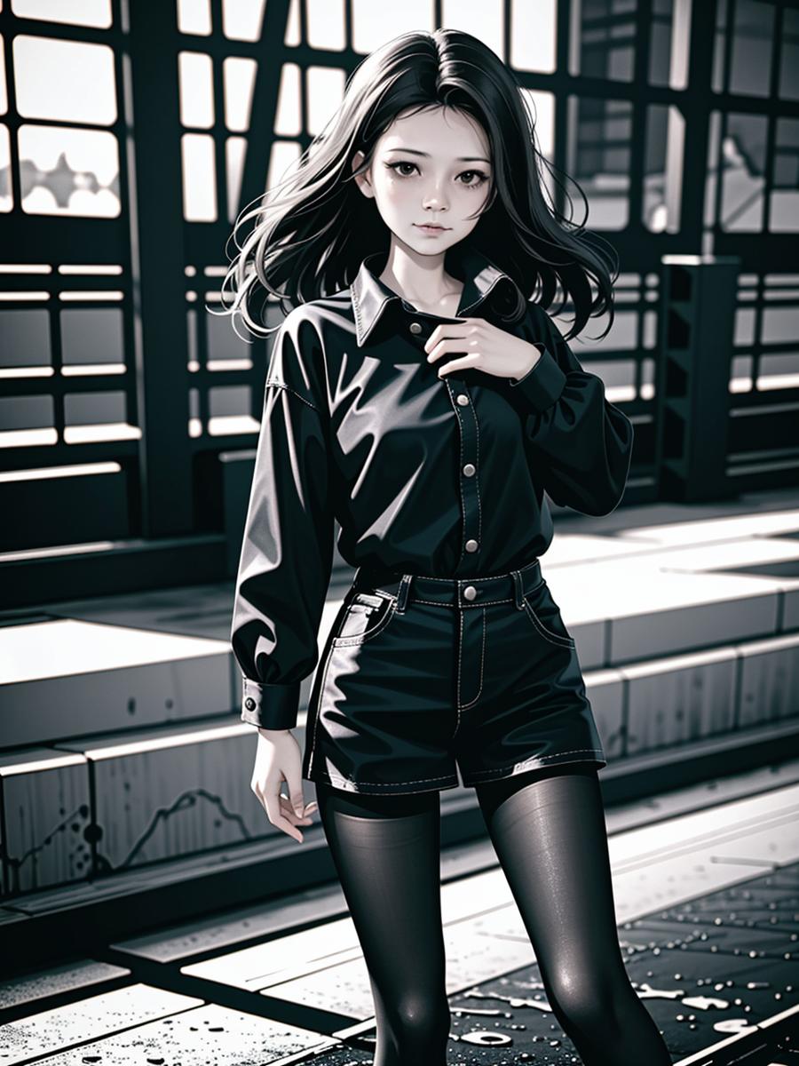 Chat with Girl in black tights, the  character AI chatbot