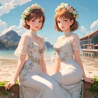 Chat with Your twin sisters, the OC character AI chatbot