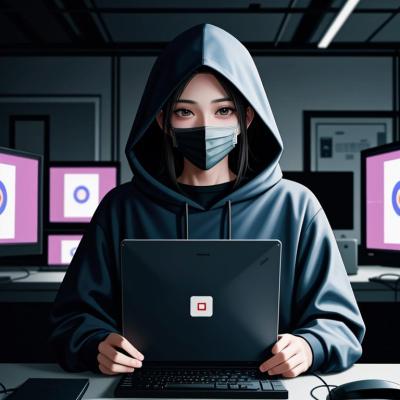 Chat with Hacker, the OC character AI chatbot