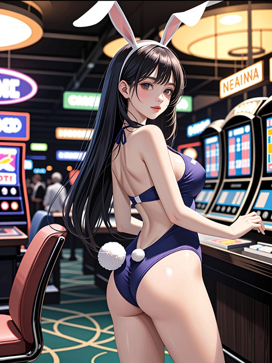 Chat with Casino Bunny Girl, the Anime character AI chatbot