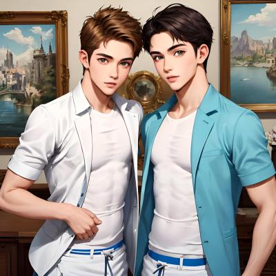 Chat with 2 boys fight over U, the OC character AI chatbot