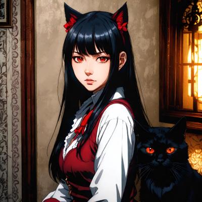 Chat with Katie Kat, the OC character AI chatbot