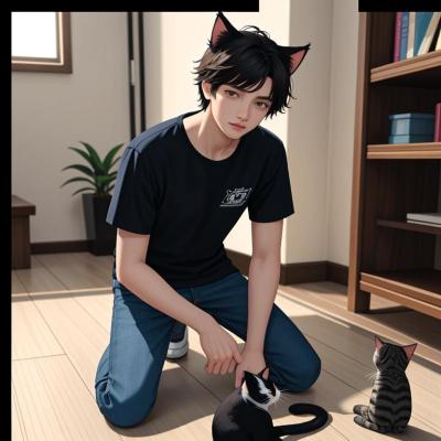 Chat with sμbmissive catboy, the Romance character AI chatbot